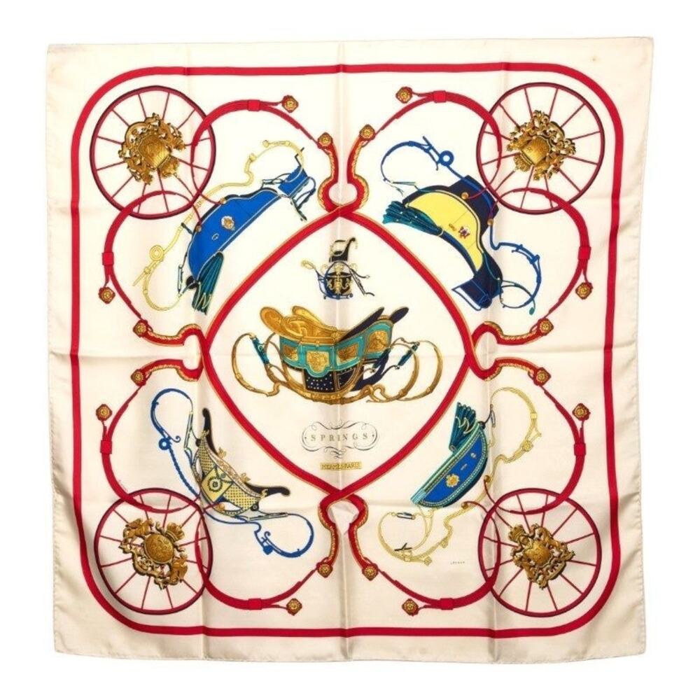 Hermes Carre 90 Springs Scarf Large Multicolor